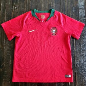 Portugal Soccer Short Sleeve Jersey Youth Boys Size Medium